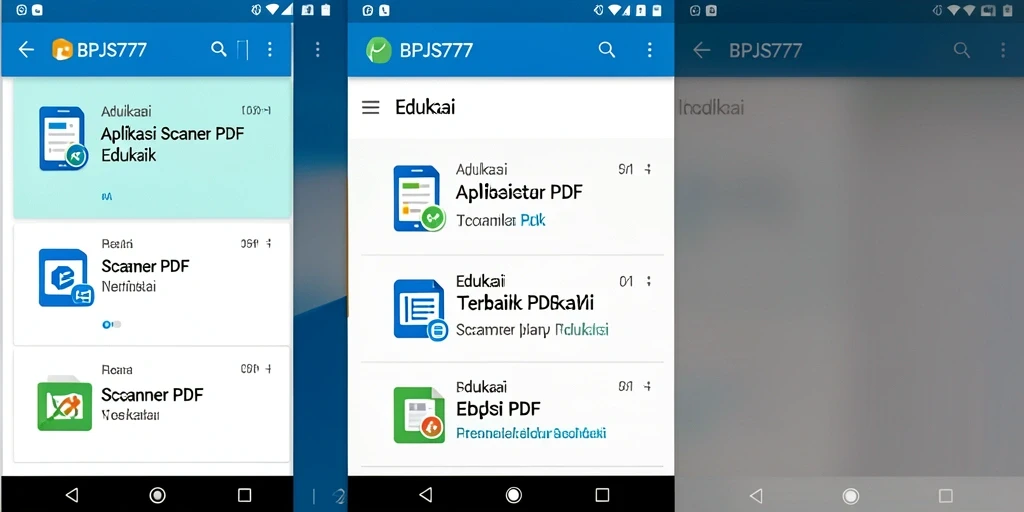 Tampilan antarmuka aplikasi BPJS777 untuk fungsi Scanner PDF yang mudah digunakan.