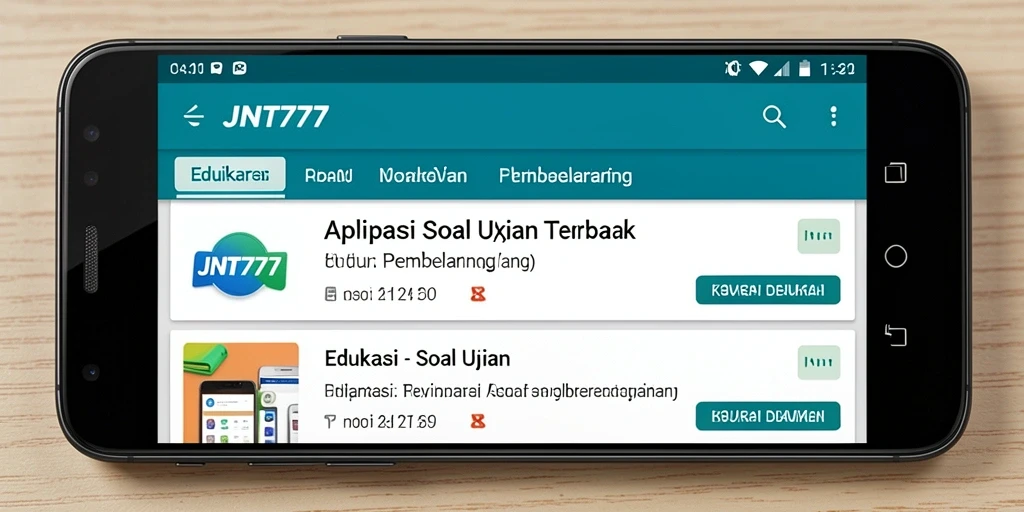 Antarmuka pengguna JNT777 yang sederhana dan fungsional.