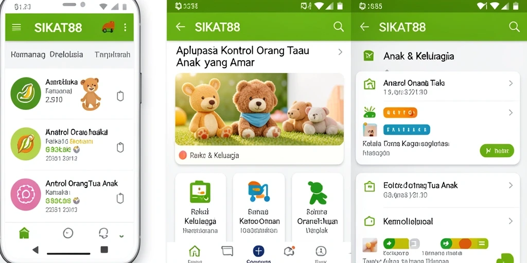 Antarmuka SIKAT88 menampilkan fitur Kontrol Orang Tua yang efektif.