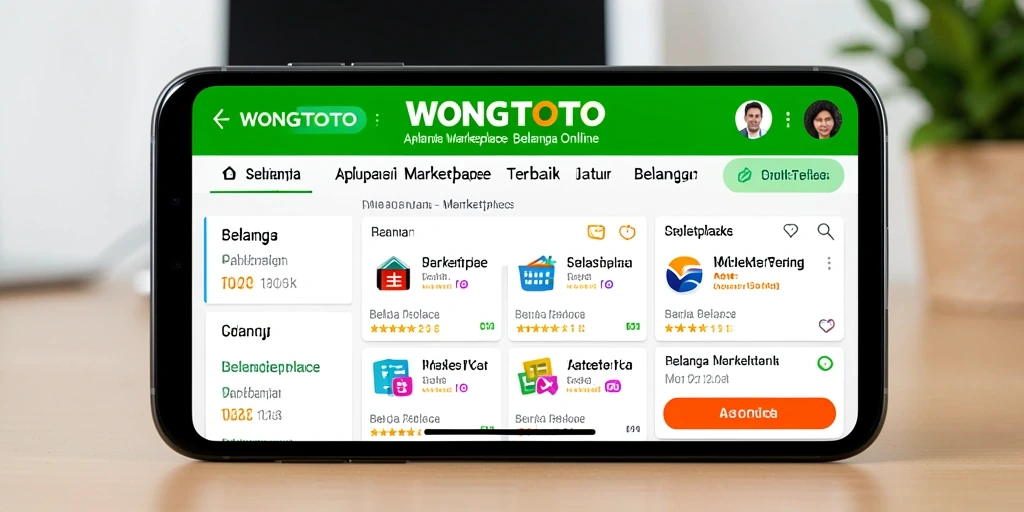 Tampilan antarmuka aplikasi WONGTOTO yang menarik dan mudah digunakan.